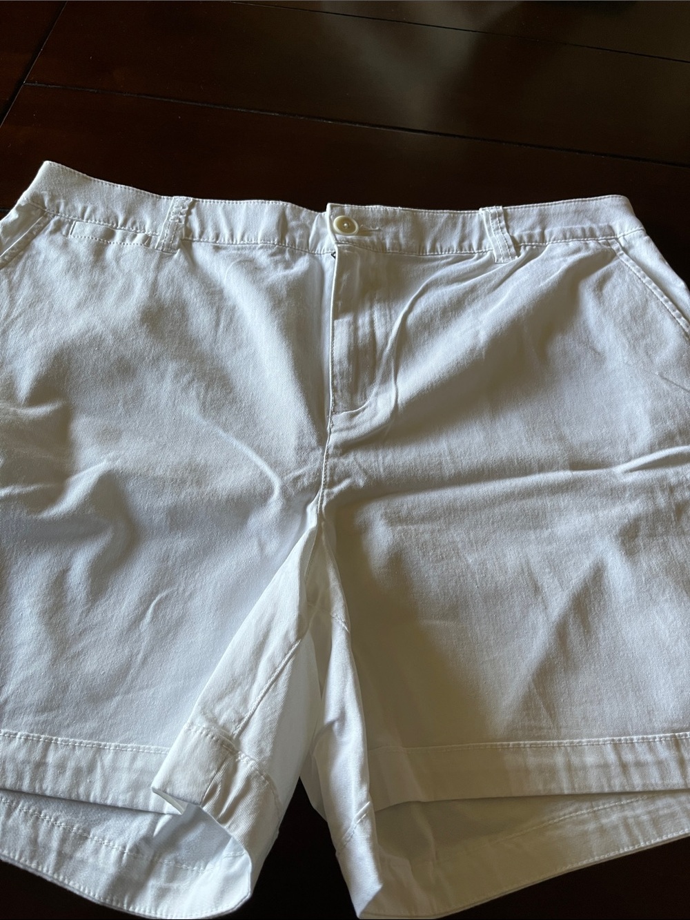 Women’s White Casual Cotton Shorts